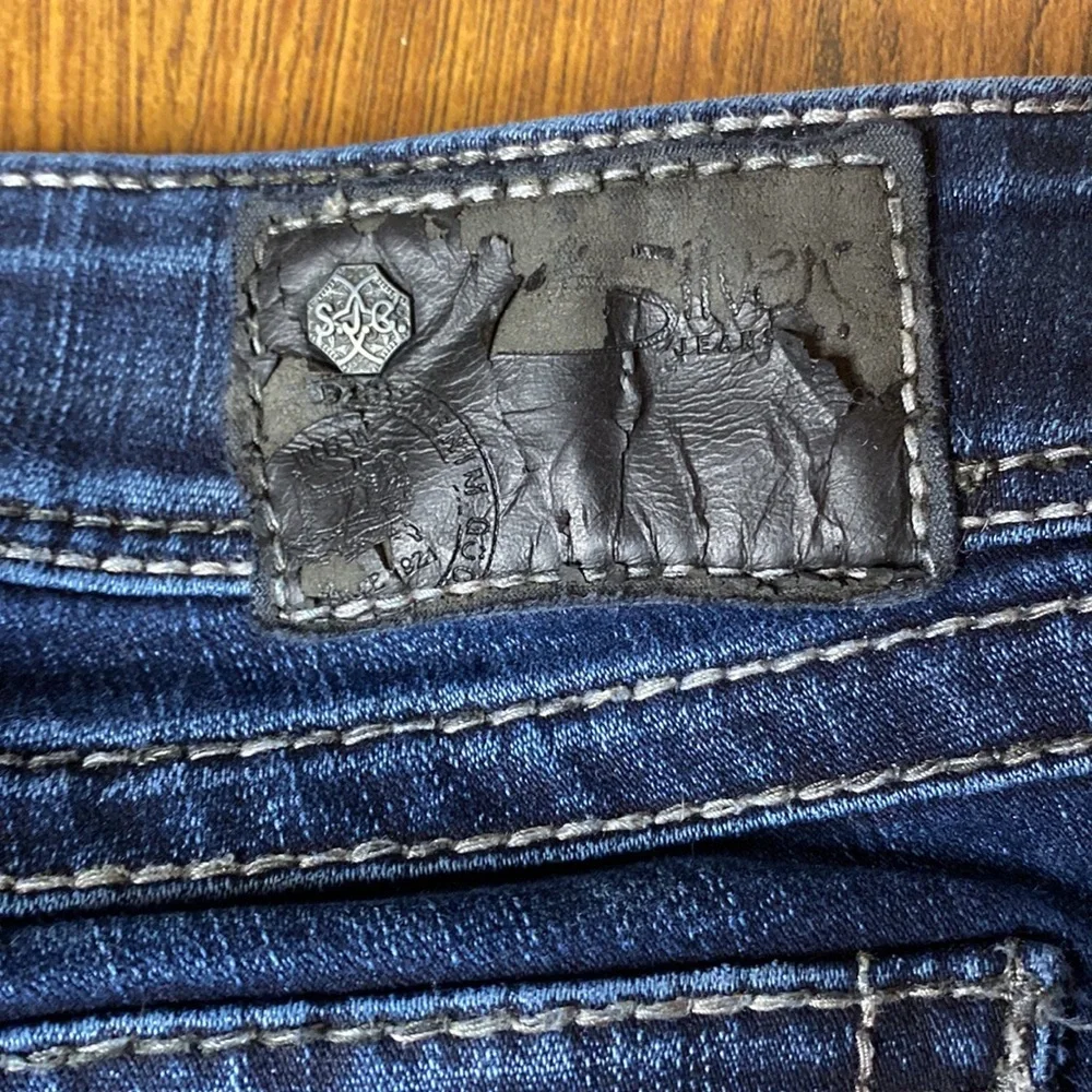 🌹 Silver Jeans 🌹 Vintage Suki Surplus Dark Blue Boot Cut Flare Jeans W27 - Picture 13 of 15